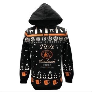 Titos holiday themed sweatshirt